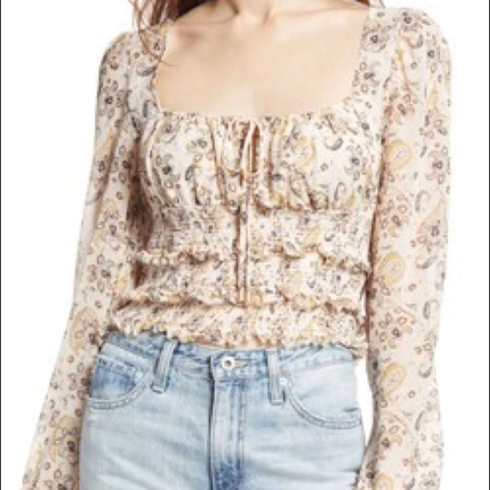 Free people Loretta floral print blouse